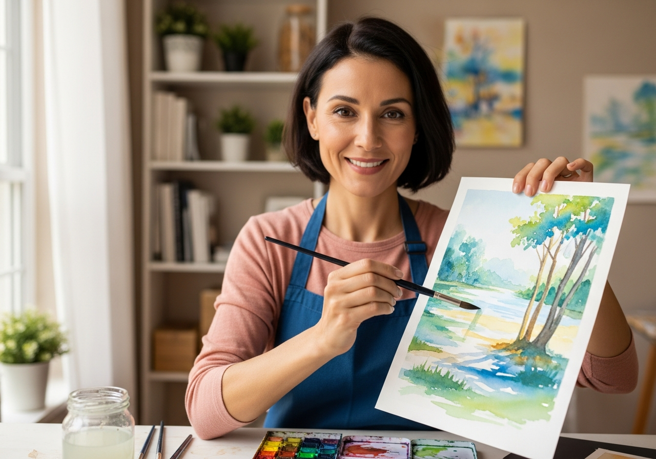 Преподаватель акварели