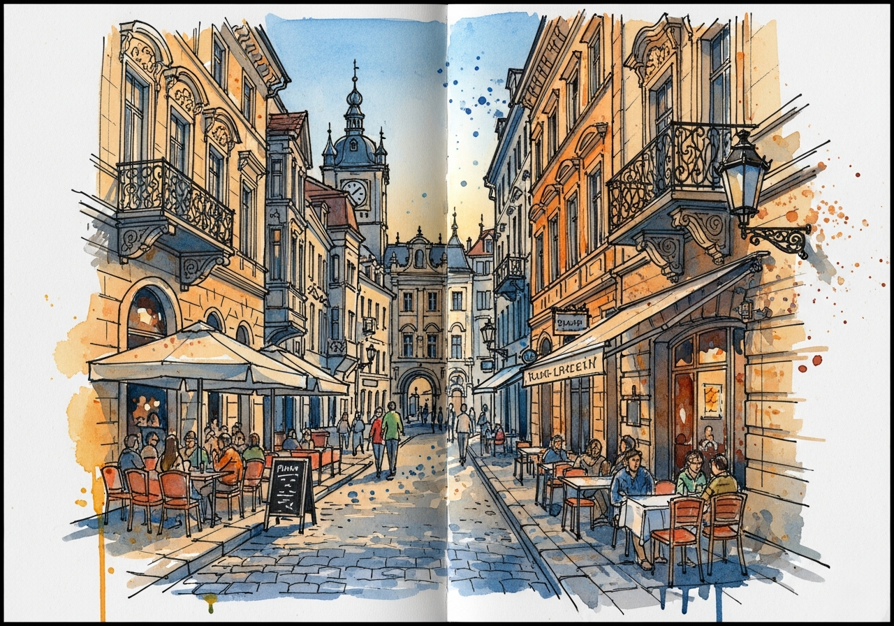 Городской скетч